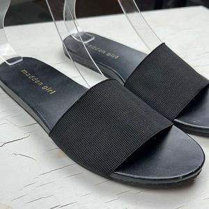 madden girl black sandal SIZE 6 1/2